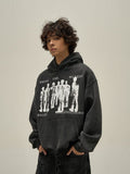 Vvsha  No. 10039 PUNK SHADOW PULLOVER HOODIE