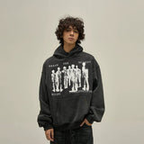 Vvsha  No. 10039 PUNK SHADOW PULLOVER HOODIE