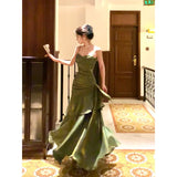 Vvsha Christmas Gift Outfit dress to impress divine being Manor Qimeng Adult Ceremony Dress Light Luxury Niche HighEnd Sling Dress HighEnd Dress