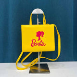 Vvsha - Yellow Street Simplicity Print Letter Bags