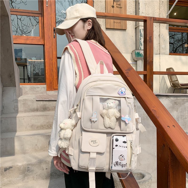 Korean Fashion Casual Big Bag Student School Bags for Teenage