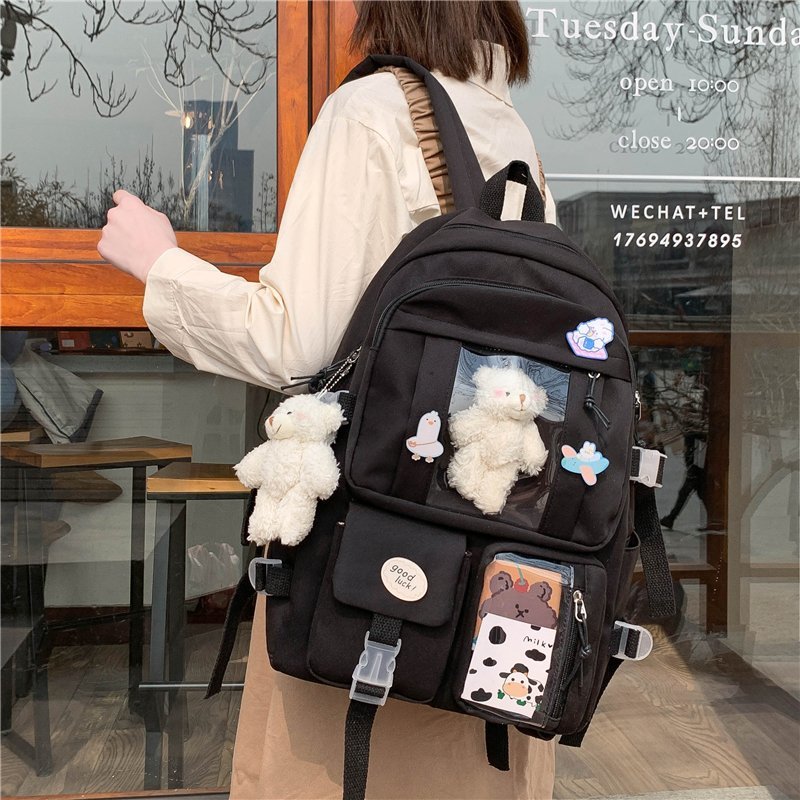 Cute School College Laptop Bags For Teenage Girls Korean Style School  Backpack