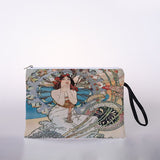 Mucha oil painting cosmetic bag ladies mini cosmetic bag storage bag travel storage bag handbag