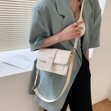 Small PU Leather Flap Crossbody Bags For Women 2021 Summer Lady Trending Fashion Branded Chain Shoulder Handbag Designer