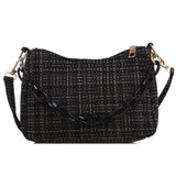 Fashion Women Thick Chain Plaid Underarm Bags Casual All-match Shoulder Hobos Bag Elegant Ladies Small Handbags Purse