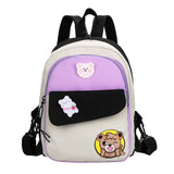 Christmas Gift Cute Japanese Contrasting Color Backpack Small Nylon Backpack For Teenage Girls Multifunctional Mini Shoulder Bag Small Backpack