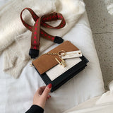 Back to College 2019 new mini handbags women fashion ins ultra fire retro wide shoulder strap messenger bag purse simple style Crossbody Bags