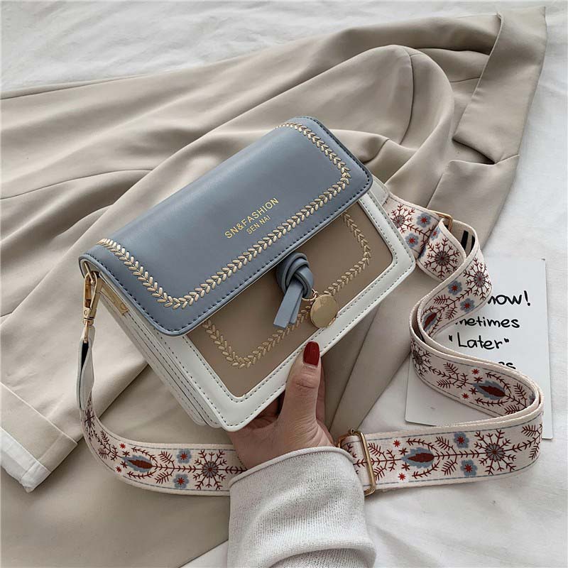Wholesale Contrast Color Leather Cross-body Bags For Women 2022