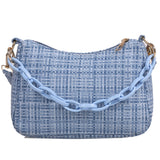 Fashion Women Thick Chain Plaid Underarm Bags Casual All-match Shoulder Hobos Bag Elegant Ladies Small Handbags Purse