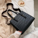 Stone Pattern Shoulder Bag Women Travel Bags Leather Pu Quailty Bag Female Luxury Handbags Women Bags Designer Sac A Main Femme