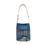 Van Gogh Oil Painting Leisure Tote Bag Linen Bag Environmental Shopping Bag Outdoor Beach Bag Leisure Tote Bag