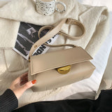 Back to College Vintage Square Crossbody bag 2020 Fashion New High quality PU Leather Women's Designer Handbag Lock Shoulder Messenger Bag