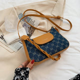 Christmas Gift Retro Letter PU Leather Small  Crossbody Bags for Women 2021 Travel Simple Shoulder Purses and Handbag Ladies Cross Body