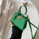 с доставкой Luxury lock small square bag shoulder bag PU Leather for Women 2021 Summer Handbag Brand Luxury Crossbody Purses