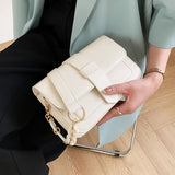 Small PU Leather Flap Crossbody Bags For Women 2021 Summer Lady Trending Fashion Branded Chain Shoulder Handbag Designer