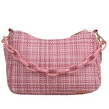 Fashion Women Thick Chain Plaid Underarm Bags Casual All-match Shoulder Hobos Bag Elegant Ladies Small Handbags Purse