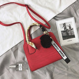 Vvsha Luxury Handbags New Designer Brand Shoulder Bags Fur Ball Ladies SAC A Main Lady Candy Bow Scarf Women Bags Trend Handbag