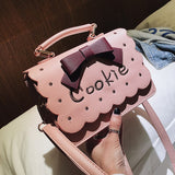 Korean Fashion Female Square bag 2021 New Quality PU Leather Women's Designer Handbag Sweet Lady Bow Tote Shoulder Messenger Bag