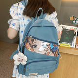 Christmas Gift New Large Capacity School Female Bag Cute Woman Backpack Nylon Waterproof Lady Kawaii Backpacks Fashion Book Girl Bags Student