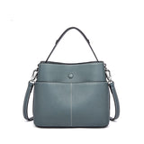 ZOOLER New Genuine Leather Women's Shoulder Bags Soft Leather Handbag Ladies Fashion Skin Soft Elegant Green Female Bags#QS289