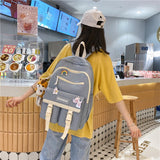 Christmas Gift 2021Women Waterproof Cute Backpack Nylon Female Harajuku School Bag College Lady Kawaii Backpacks Fashion Book Girl Bags Student