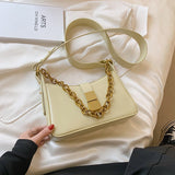 Back to College Elegant Female Large Tote bag 2021 Fashion New High quality PU Leather Women's Designer Handbag Chain Shoulder Messenger Bag