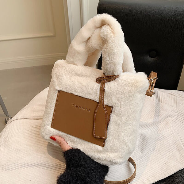 Christmas Gift Plush Bag 2021 New Female Bag Autumn/winter Ins Niche M ...