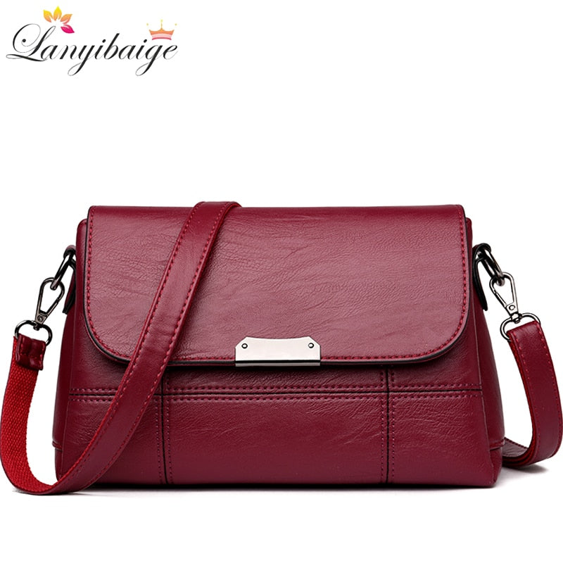 Pu Leather Women Shoulder Bag Chain Strap Soft Crossbody Bags For Female  Fashion Designer Handbags Purse Messenger Bags Bolsa