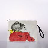 Women's cosmetic bag Japanese style illustration cat digital printing cosmetic bag travel storage bag cosmetic bag