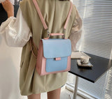 Vvsha Small PU Leather Backpack Women Mini Back pack Travel Female High Quality Bookbag School Bags for Teenage Girls
