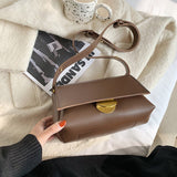 Back to College Vintage Square Crossbody bag 2020 Fashion New High quality PU Leather Women's Designer Handbag Lock Shoulder Messenger Bag