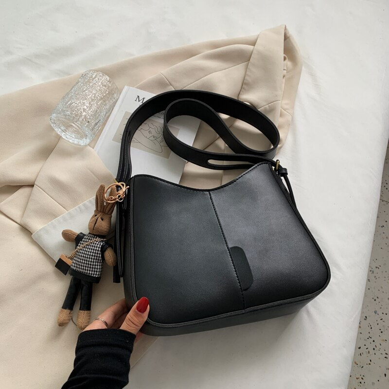 Classic Ladies Casual Bag Large Capacity Tote Bag Women Shoulder Bag High  Quality PU Leather Tote Messenger Bag Sac A Main Femme