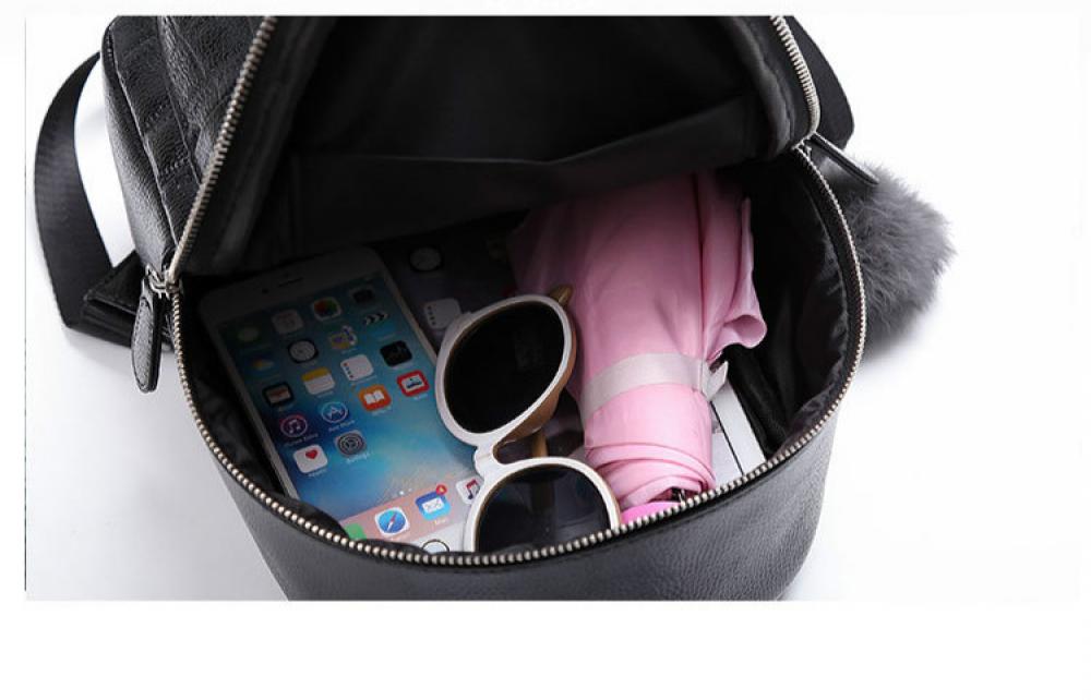 Women PU Leather Backpack Travel Backbag Shoulder Bag Girls