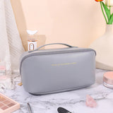 Vvsha  Large-Capacity Travel Cosmetic Bag Portable PU Makeup Pouch Women Waterproof Bathroom Washbag Multifunctional Toiletry Kit