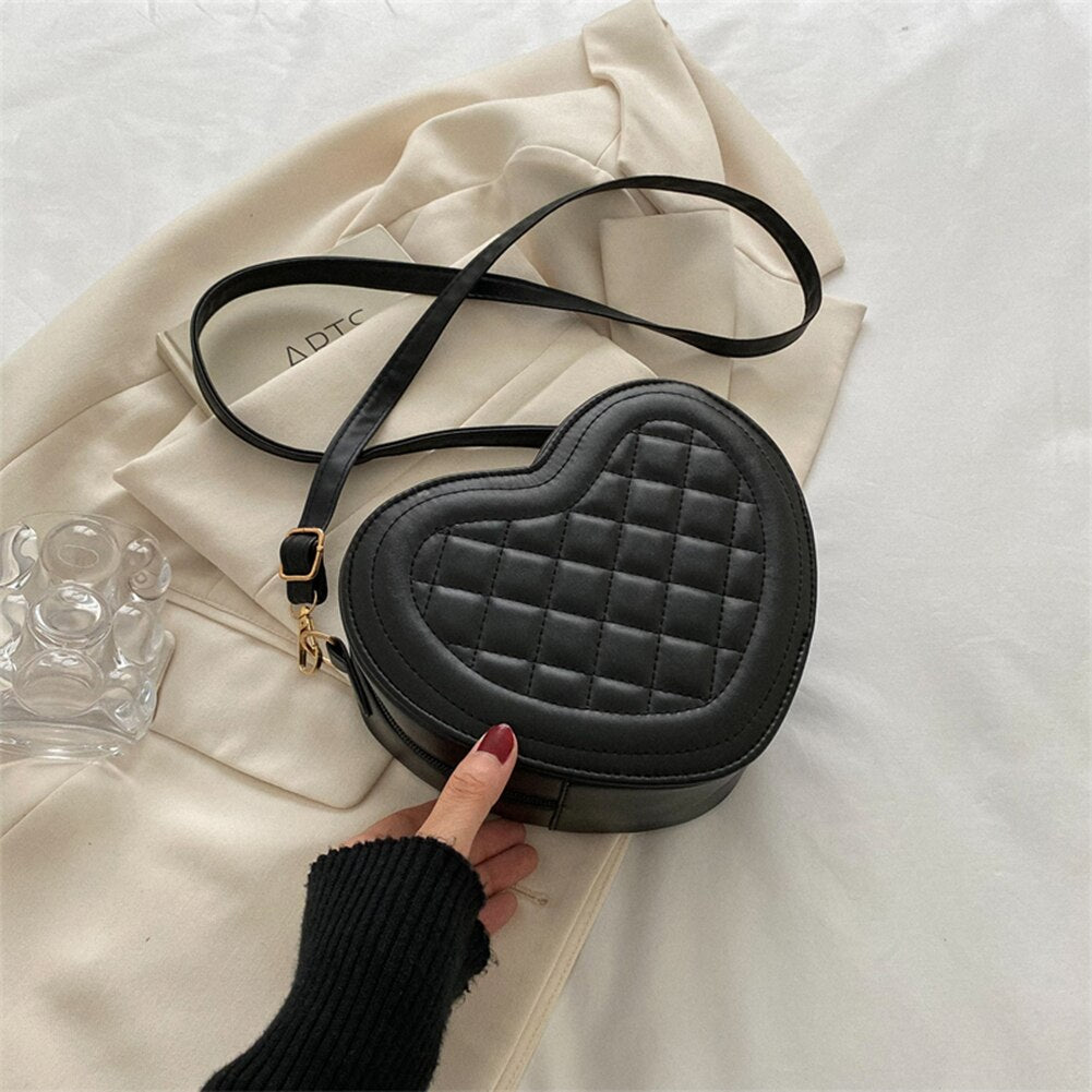 Black Fashionable Casual Crossbody Bag With Coin Purse For Women