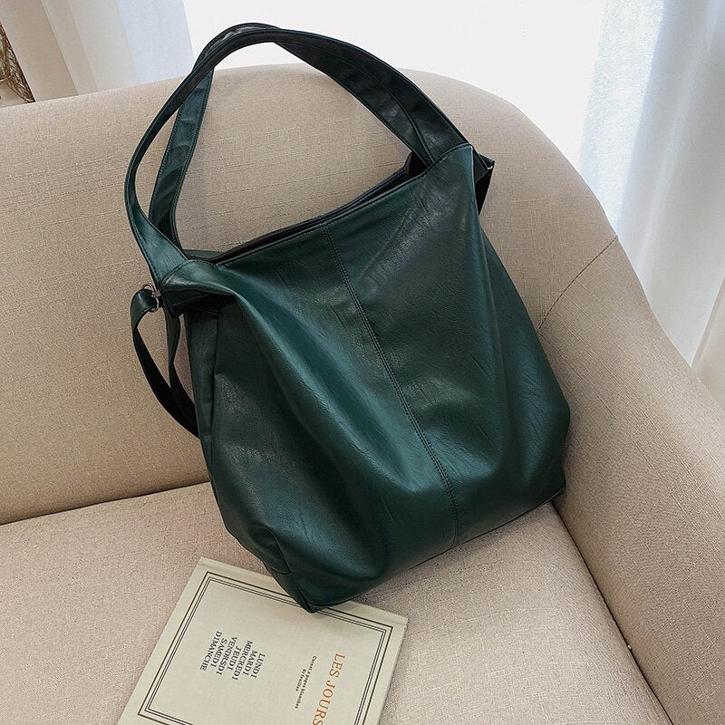 Vvsha New Luxury Designer Handbag Women Soft Leather Shoulder Bags Solid  Color Large Crossbody Bag For Girl Sac A Main Casual Hobo Bag