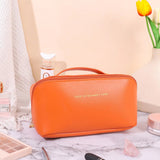 Vvsha  Large-Capacity Travel Cosmetic Bag Portable PU Makeup Pouch Women Waterproof Bathroom Washbag Multifunctional Toiletry Kit