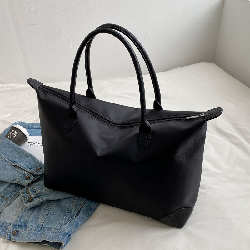 Oversized Purse Large Black Leather Tote Big Shoulder Bag 