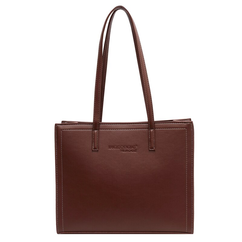Square Tote Bag for Women 2023 Luxury Designer Handbag Pure Color