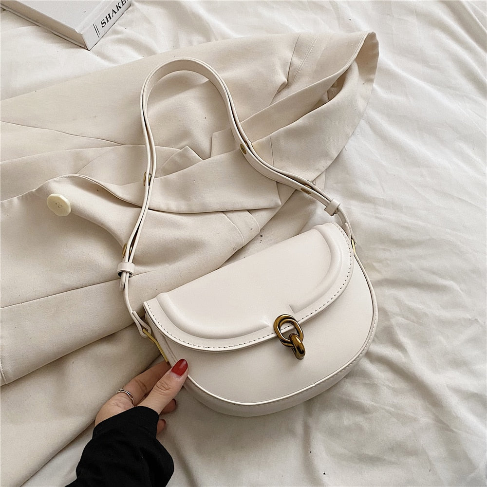 Summer Fashion Casual 2023 New Ladies Shoulder Bags Luxury Designer Solid  Color Crossbody High Quality Leather Small Handbags PU